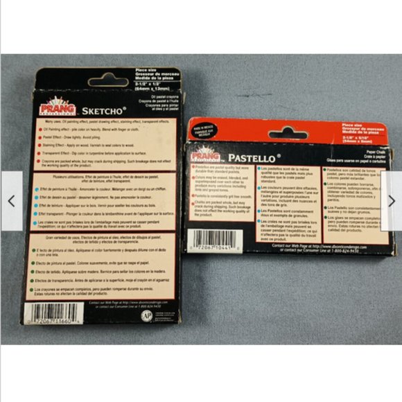 Dixon Prang 12 Oil Pastel Crayons 11660 Sketcho + 12 Pastello Paper Chalk 10441 - Picture 3 of 4